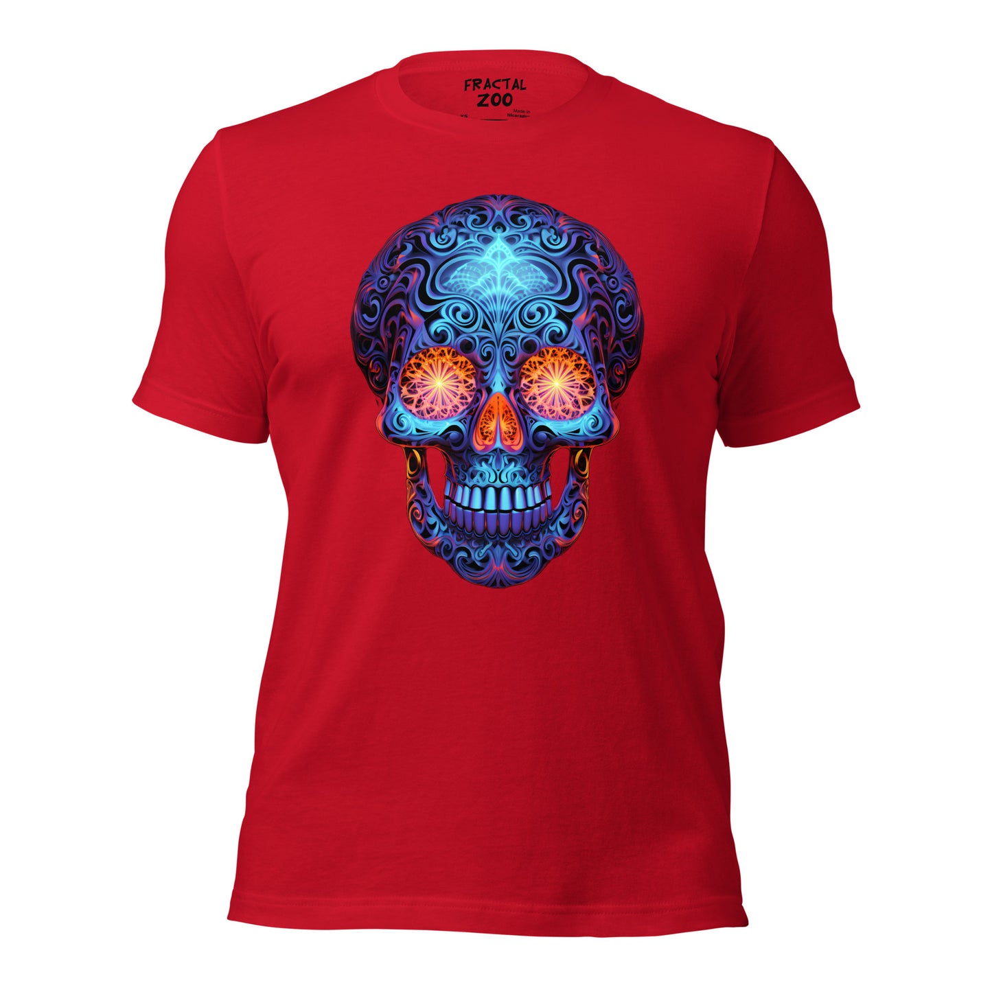 Sapphire Gaze Skull Unisex t-shirt | Comfy and visually captivating feel