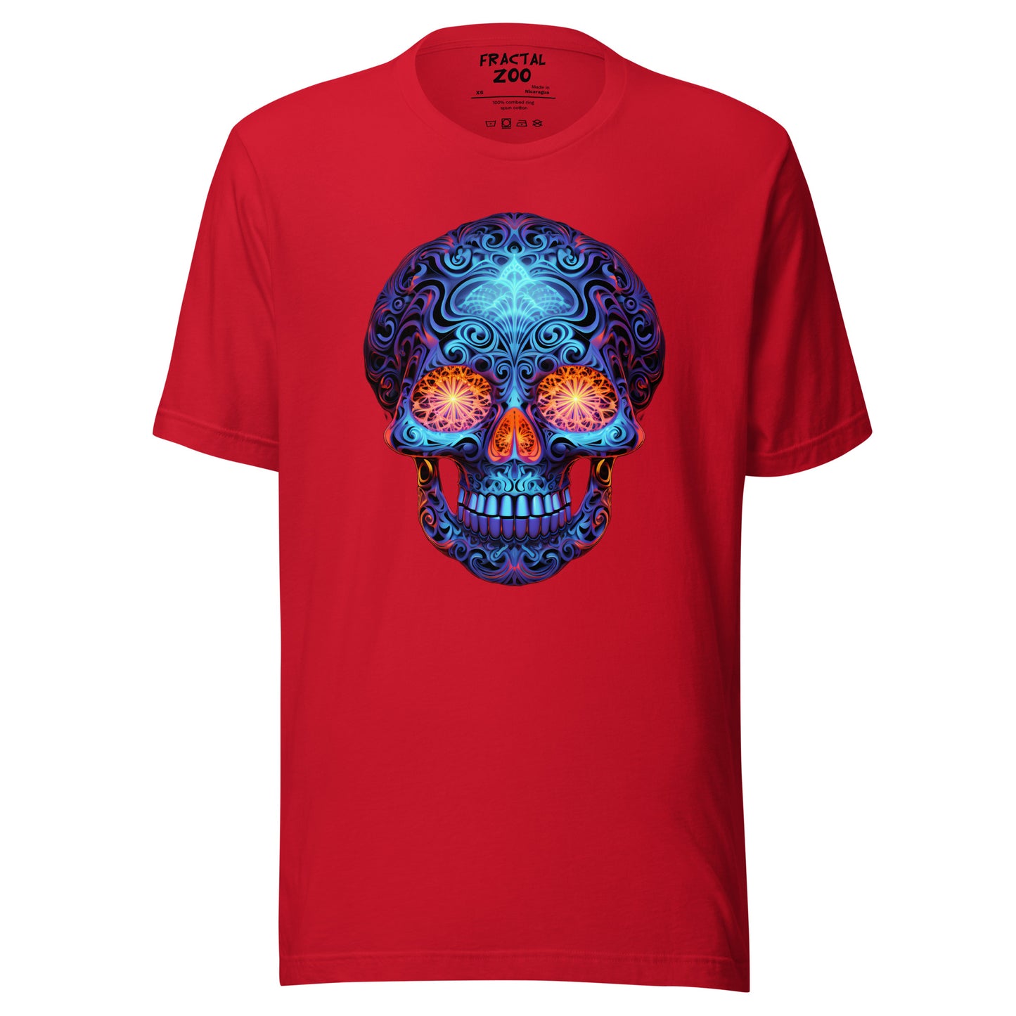 Sapphire Gaze Skull Unisex t-shirt | Comfy and visually captivating feel