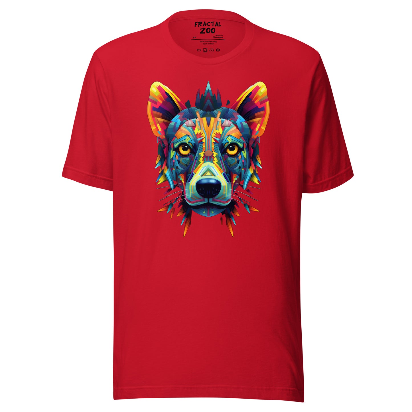 Cosmic Kaleidocanine - Stellar Fractal Dog T-Shirt for Festivals Unisex t-shirt