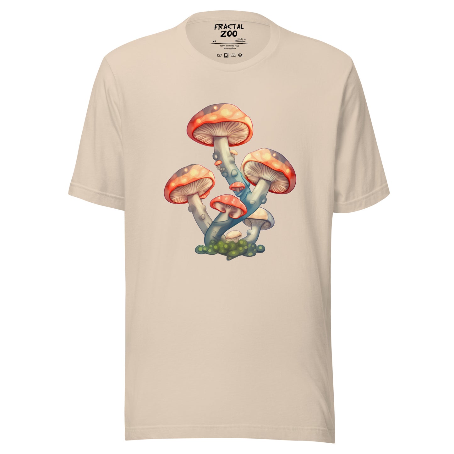 Fungal Haven T-Shirt | Embrace Nature's Magic with Our Premium Mushroom Patch Design