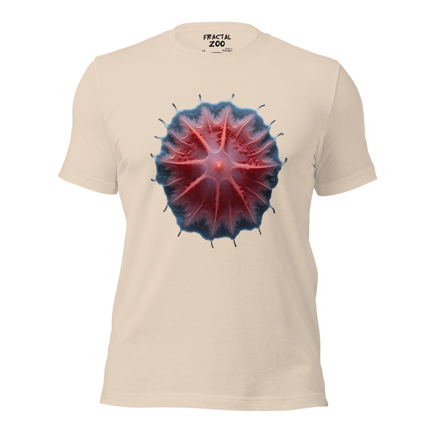 Fractal Enigma Dinoflagellate  Unisex T-Shirt | Explore Mesmerizing Art & Science Fusion