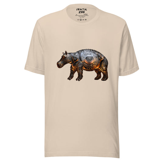 Celebrate Nature's Grandeur with Hippo Enigma Fractal Art T-Shirt