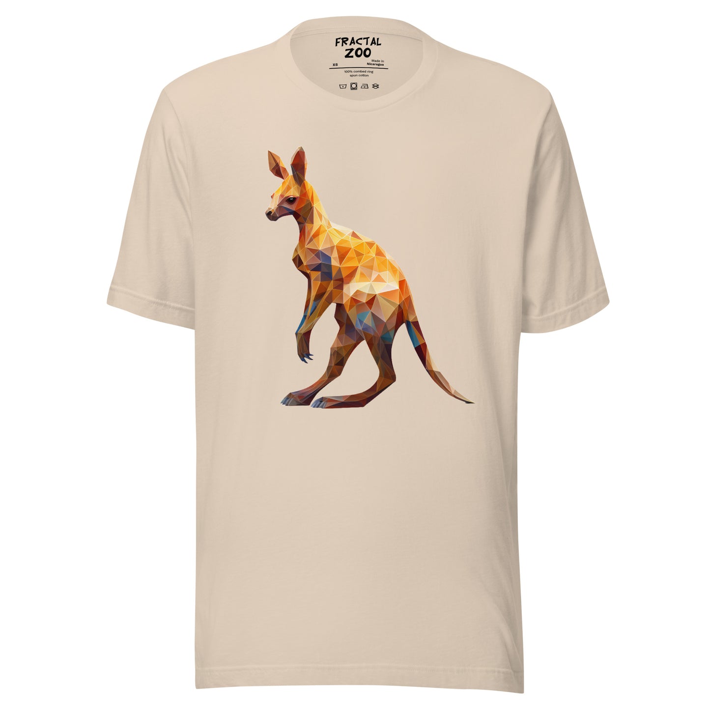 Elevate Your Style with Fractal Kangaroo Serenity t-shirt | A Tribute to Nature's Grace