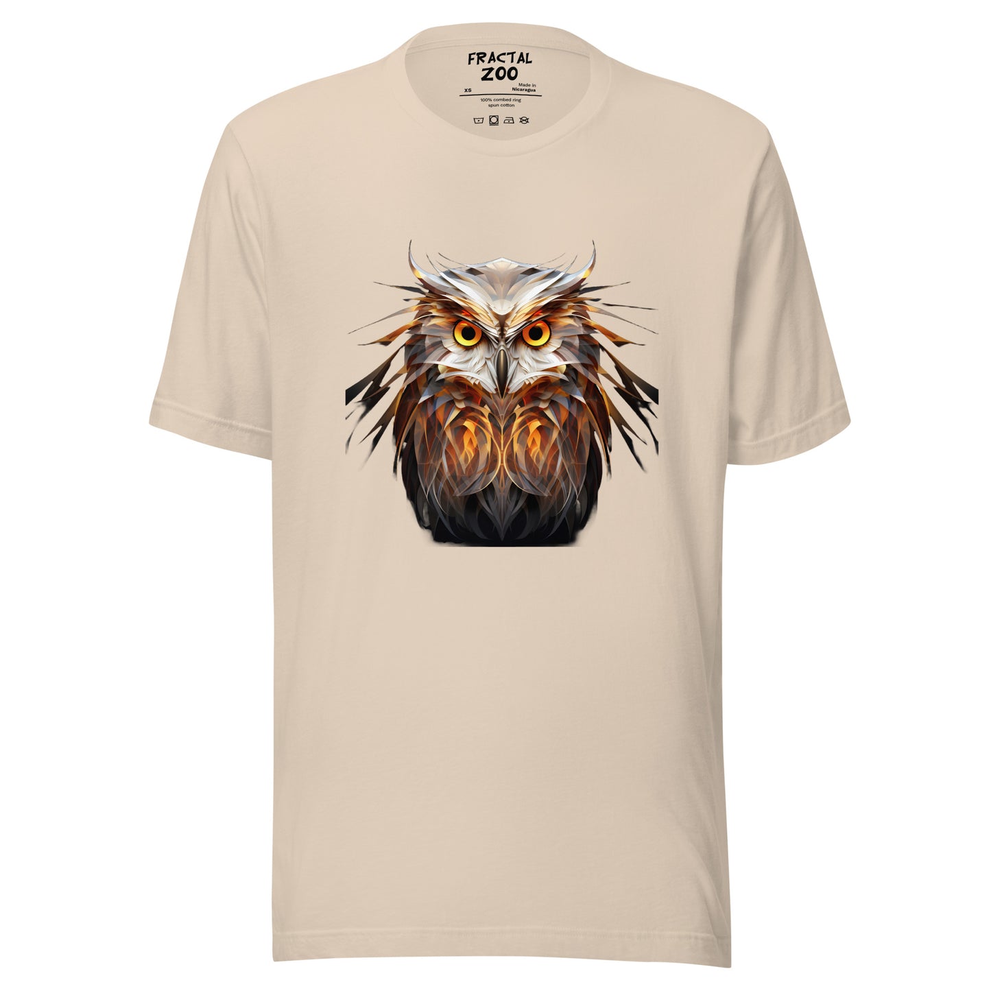 Fractal Owl Unisex t-shirt | Animal-Inspired T-Shirt Collection