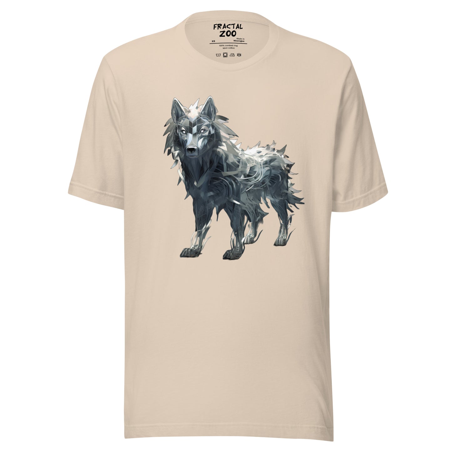 Fractal Canis Unisex t-shirt | Where Art Meets the Wild in Eco-Conscious Fashion