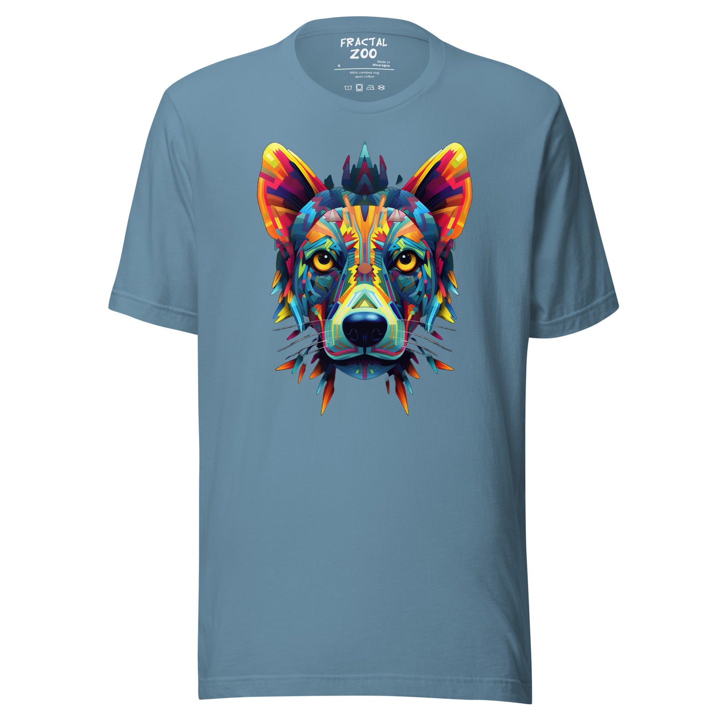 Cosmic Kaleidocanine - Stellar Fractal Dog T-Shirt for Festivals Unisex t-shirt