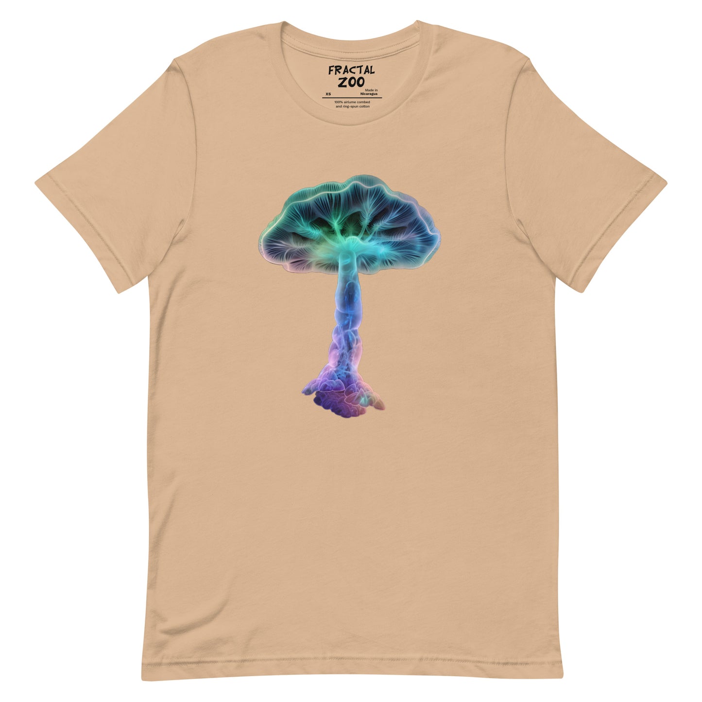 Glowing Fungi t-shirt | Eco-Conscious Fashion with Magical Mushrooms