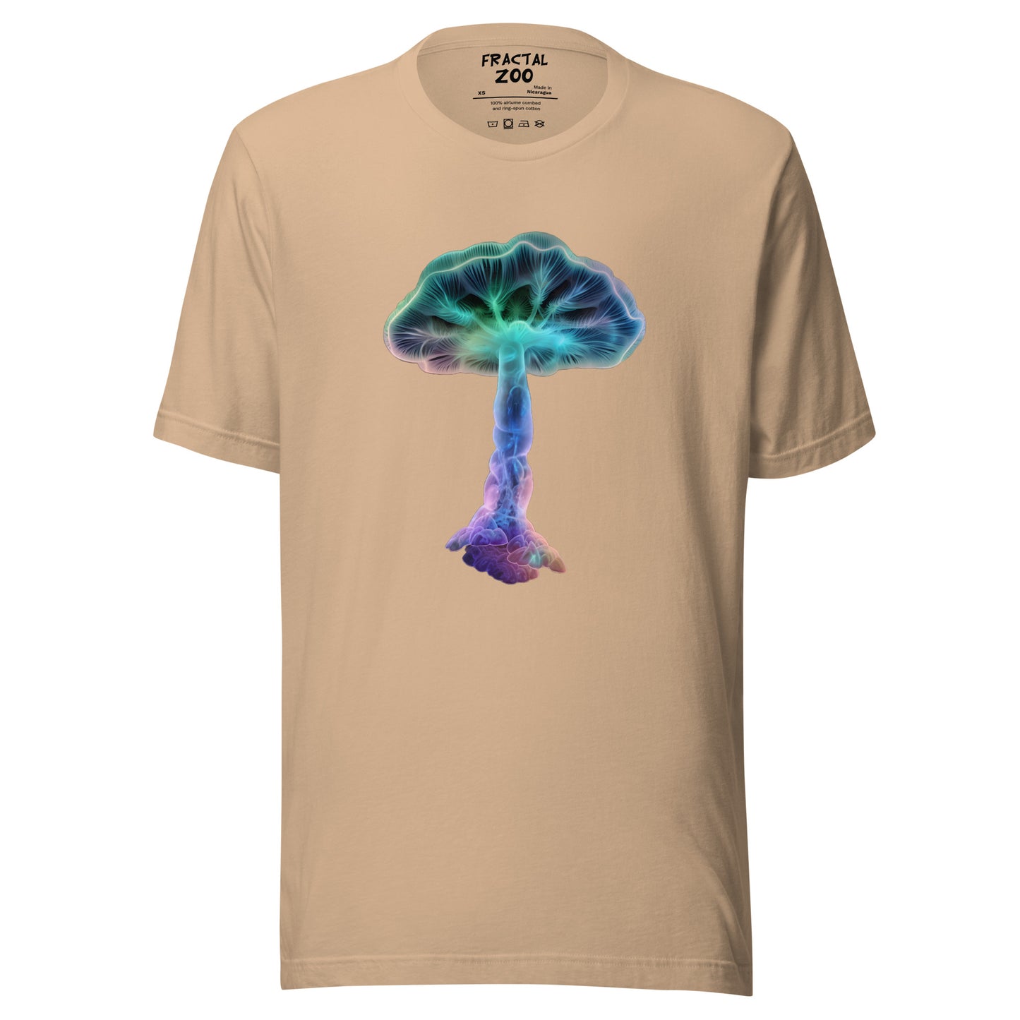 Glowing Fungi t-shirt | Eco-Conscious Fashion with Magical Mushrooms