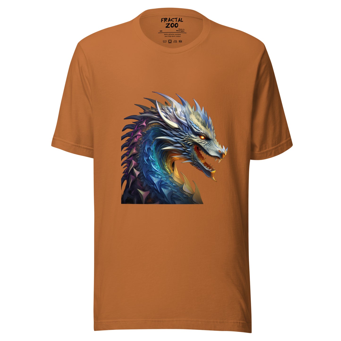 Celebrate Fantasy and Fractals with our Dragonfire Symphony Tee