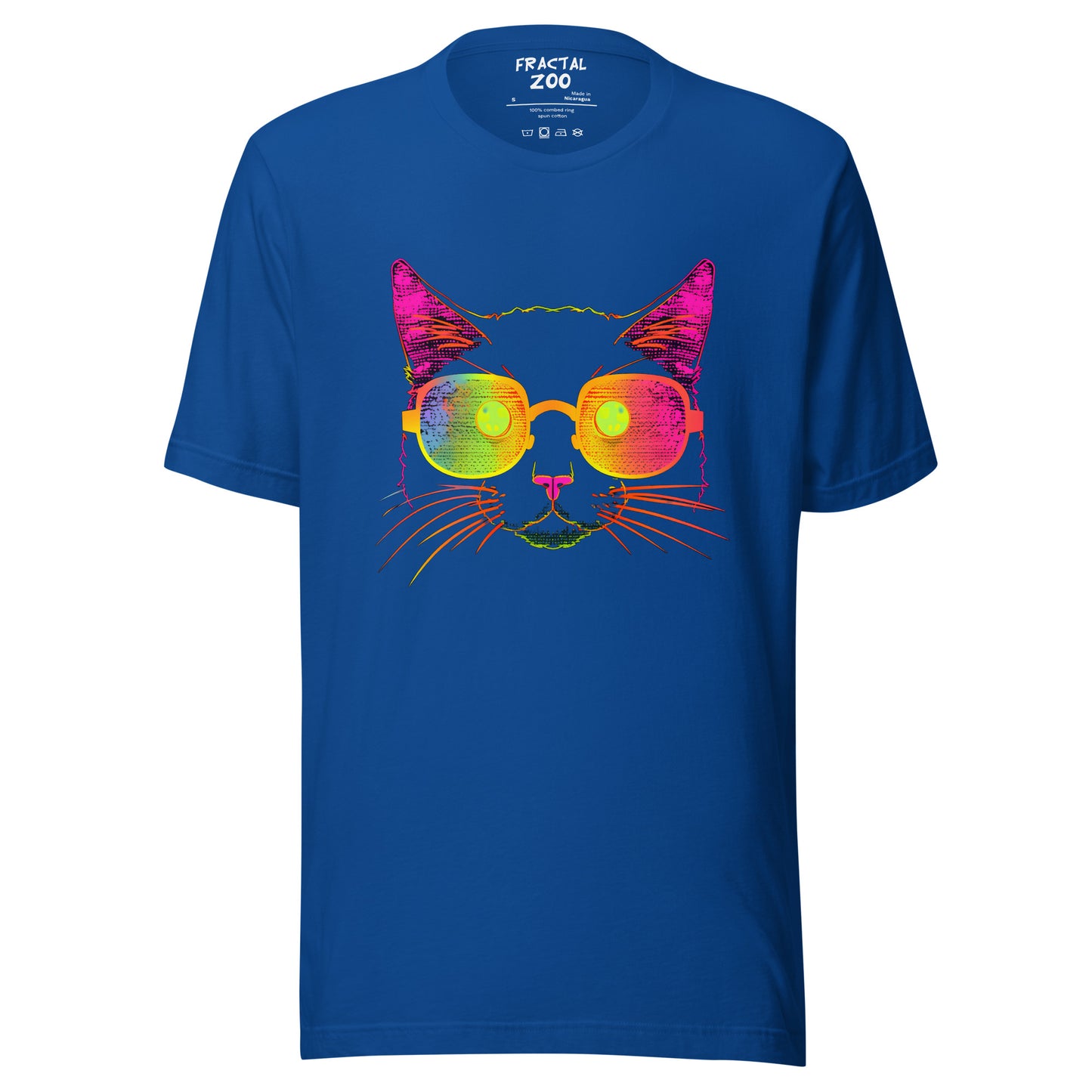 Rave in Style with Neon Kitty Spectacles Unisex T-Shirt | Neon Kitty Music Festival Vibes Tee