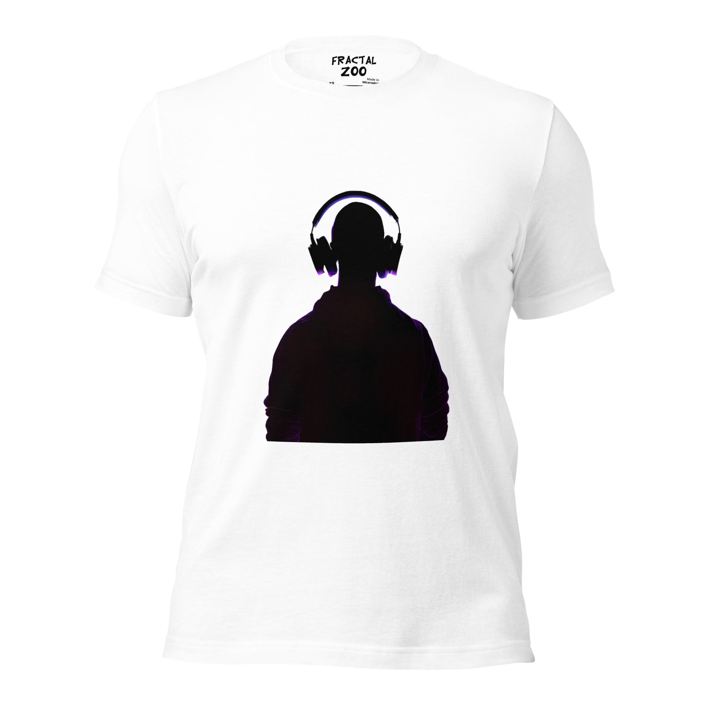 Beat Shadow T-Shirt for Eco-Conscious Partygoers | Passion for Art and Music with DJ Silhouette Design