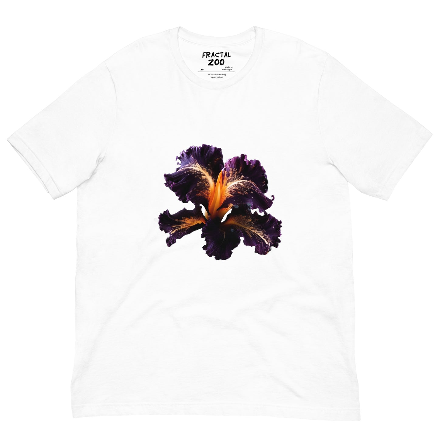 Iridescent Iris t-shirt | The Epitome of Eco-Conscious Elegance