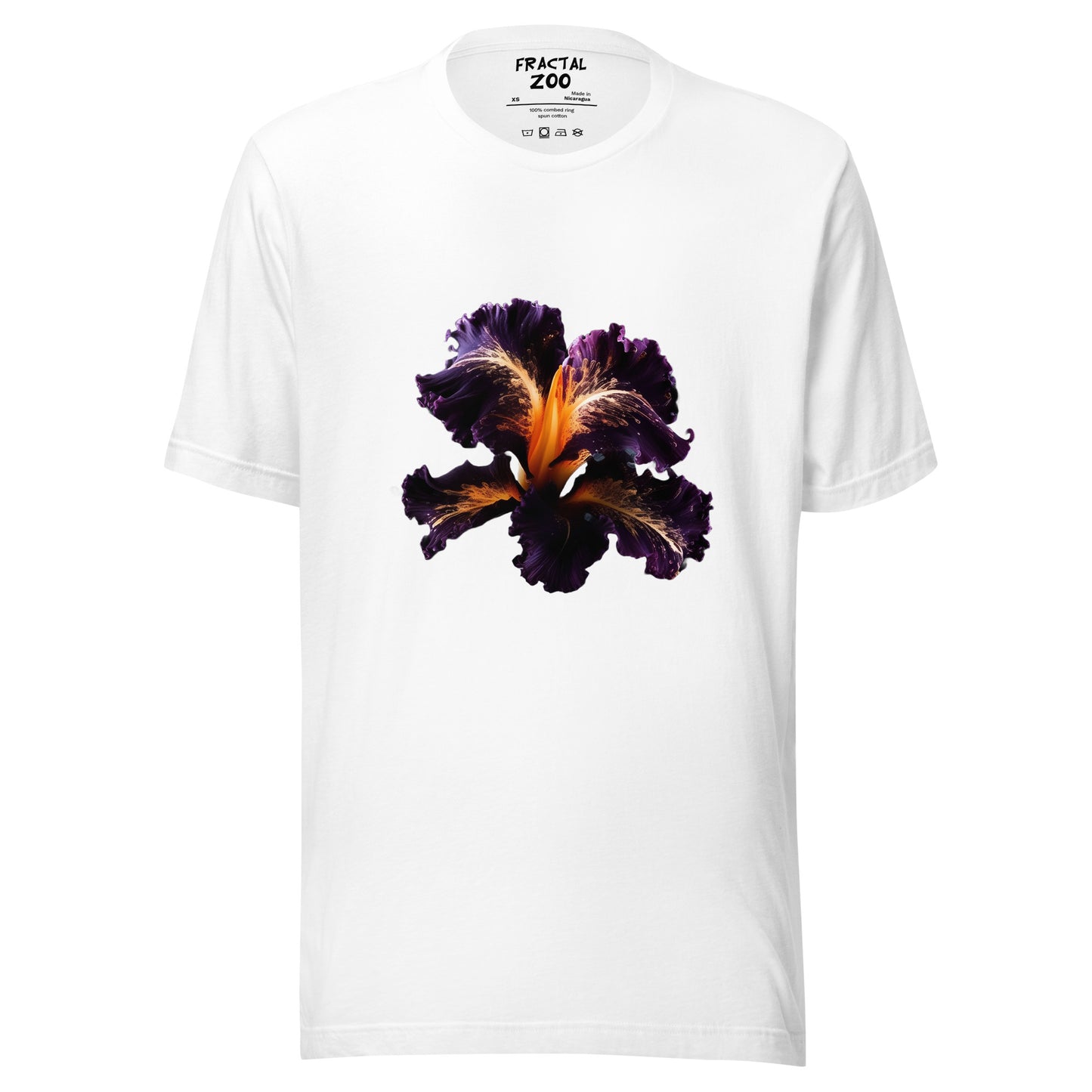 Iridescent Iris t-shirt | The Epitome of Eco-Conscious Elegance