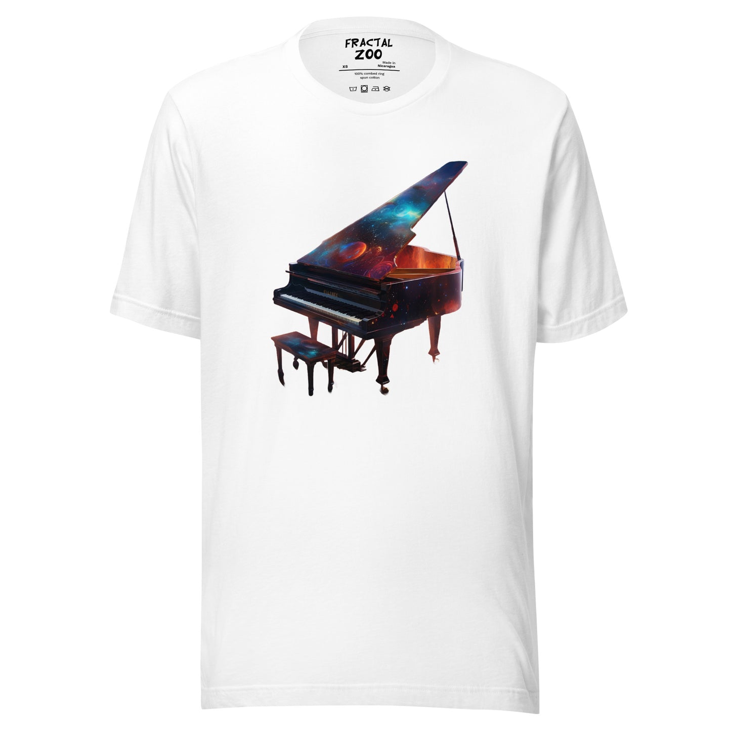 Psychedelic Piano Unisex T-shirt | Wear a piece of musical art