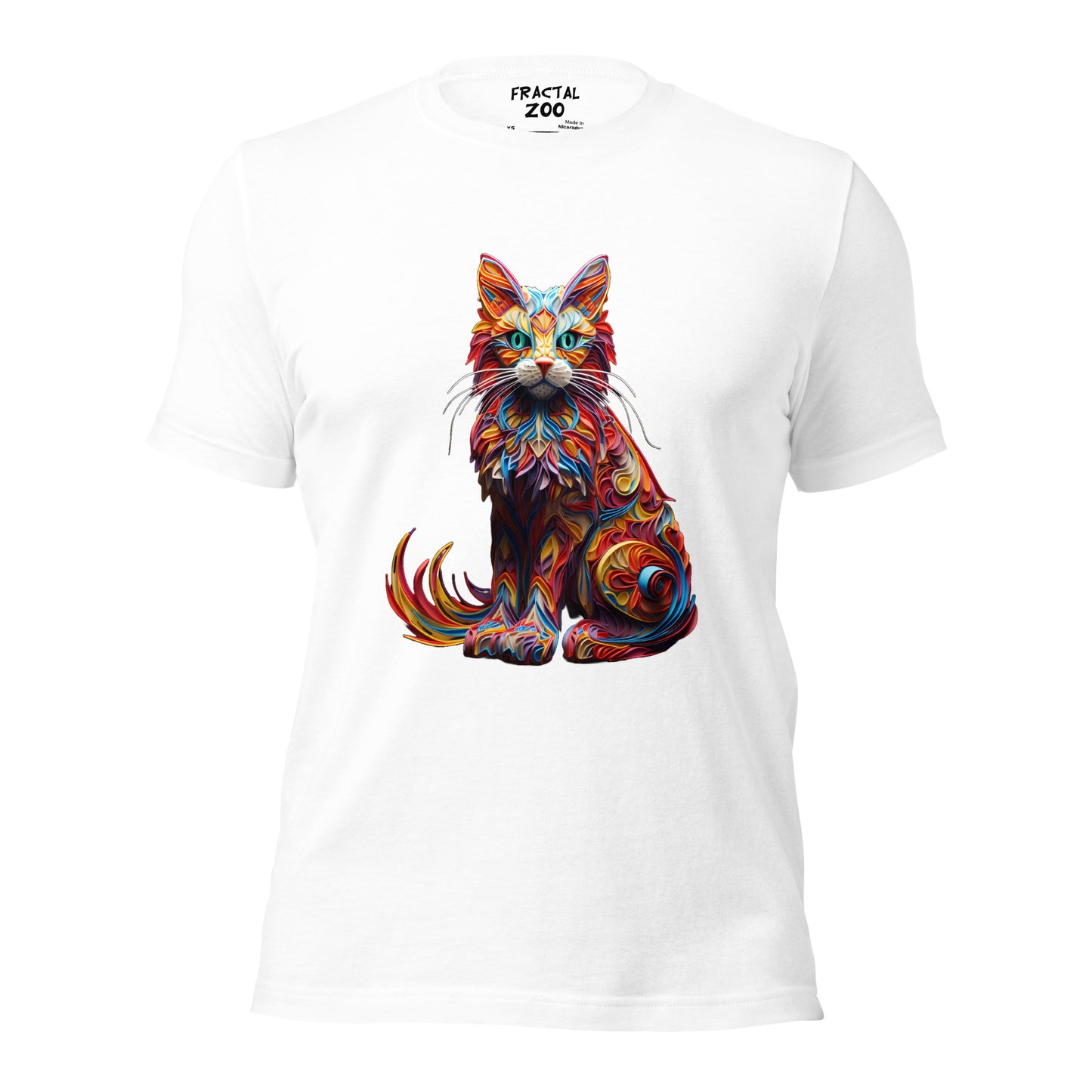 Feline Euphoria Unisex t-shirt | Unique Blend of Art and Nature in Eco-Conscious Fashion