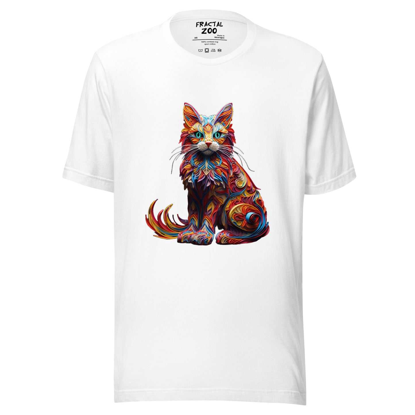 Feline Euphoria Unisex t-shirt | Unique Blend of Art and Nature in Eco-Conscious Fashion