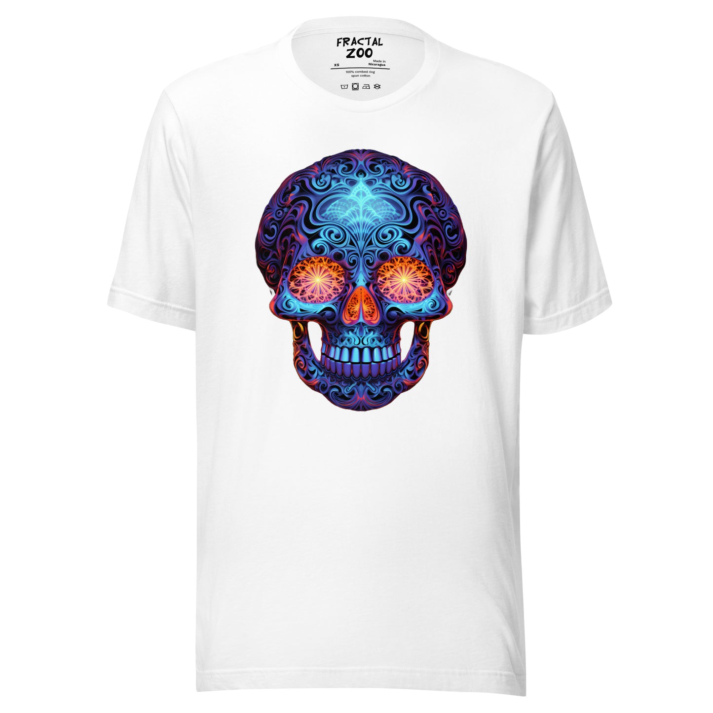 Sapphire Gaze Skull Unisex t-shirt | Comfy and visually captivating feel