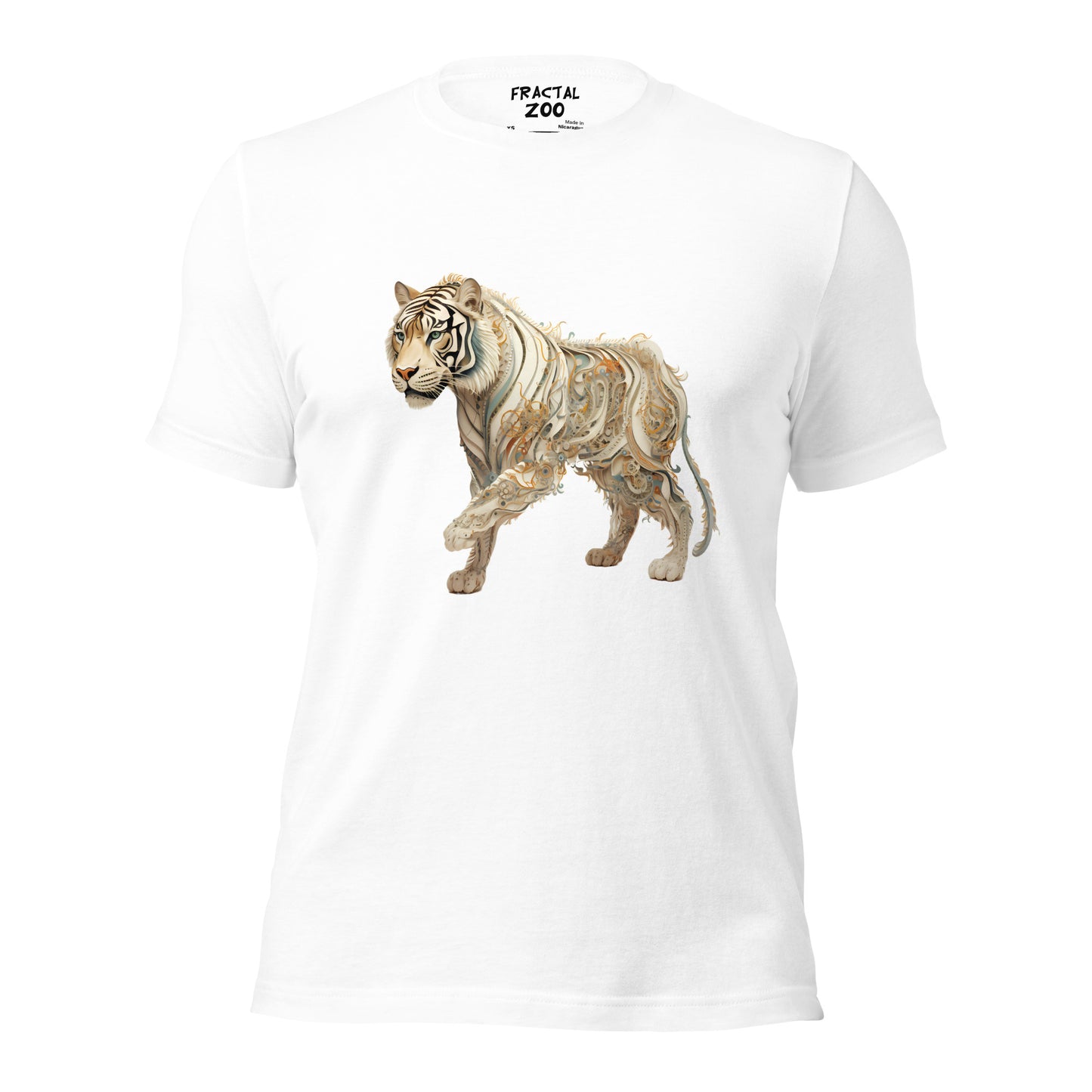 Tiger Techscape Tee | A Fusion of Elegance and Fierceness