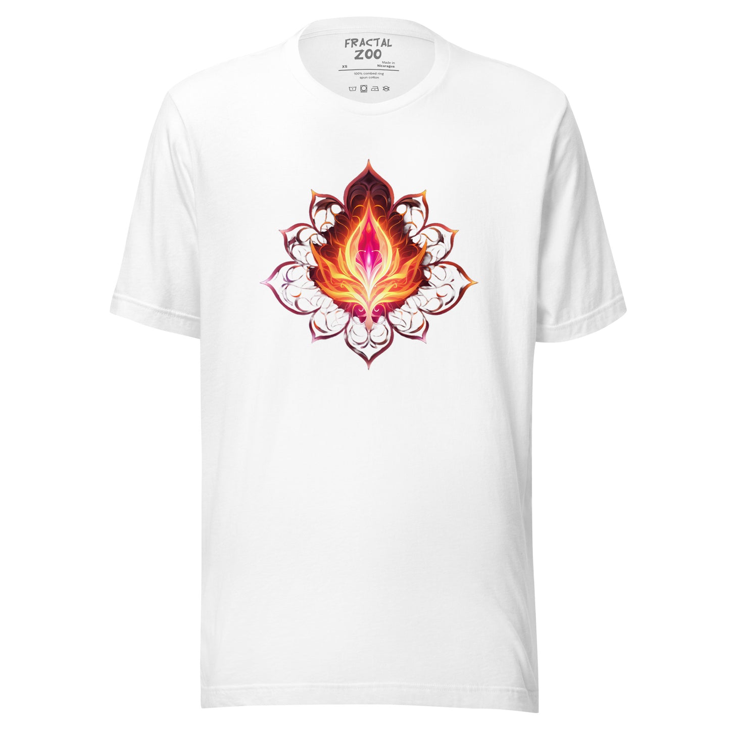 Cosmic Bloom - Ethereal Space-Inspired Floral T-Shirt for Festivals