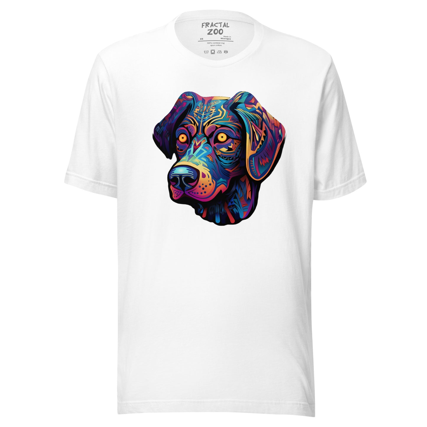 Psychedelic Pooch - Trippy Canine T-Shirt for Party Enthusiasts