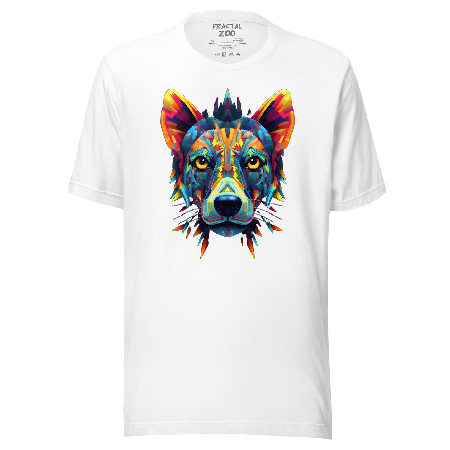 Cosmic Kaleidocanine - Stellar Fractal Dog T-Shirt for Festivals Unisex t-shirt