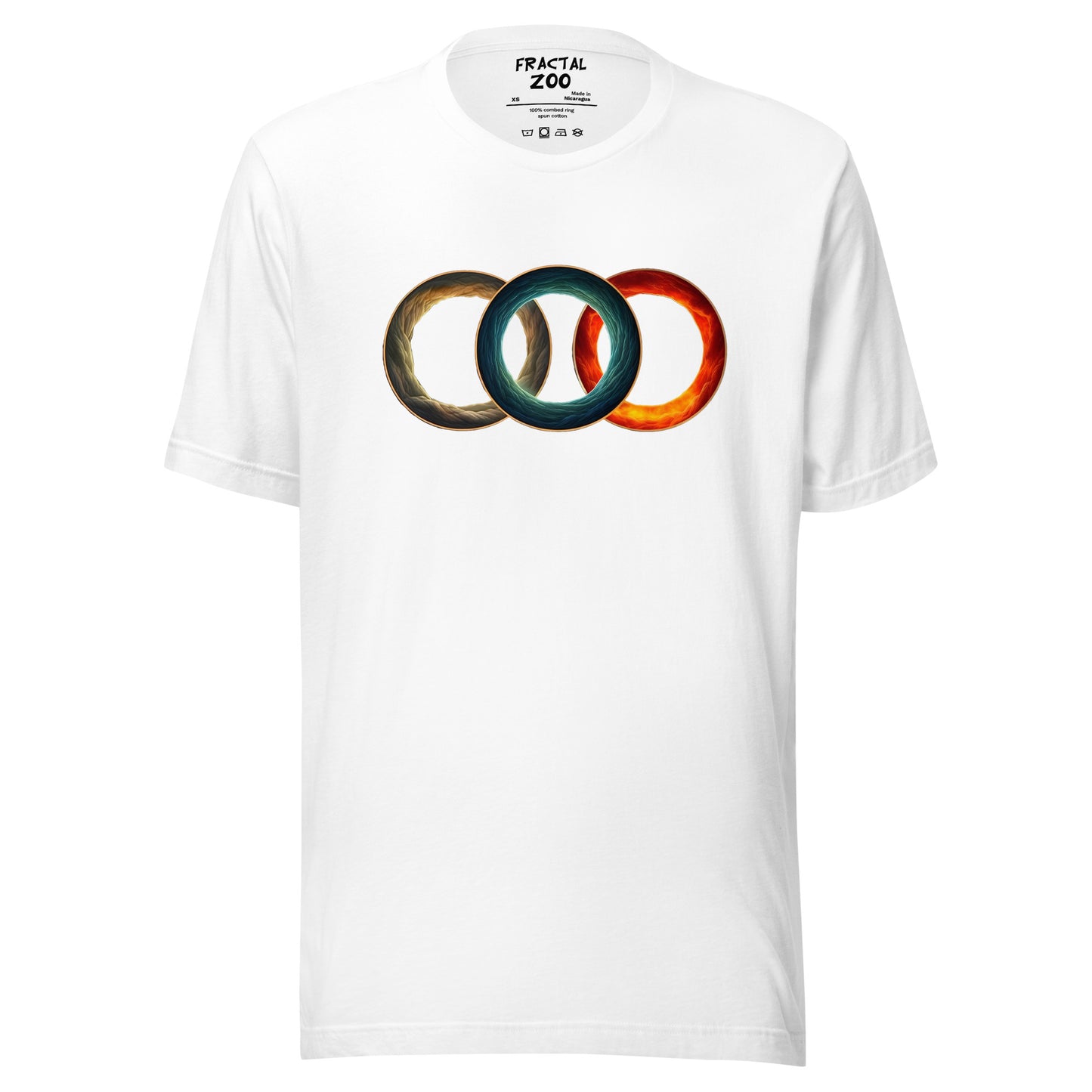 Elemental Rings T-Shirt | Make a Statement with Elemental Fusion