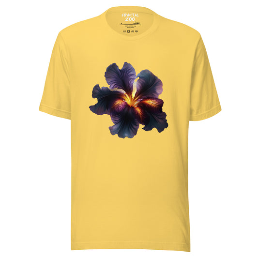 Purple Iris Unisex t-shirt | Unveil Nature's Elegance with Our Floral Charm Tee