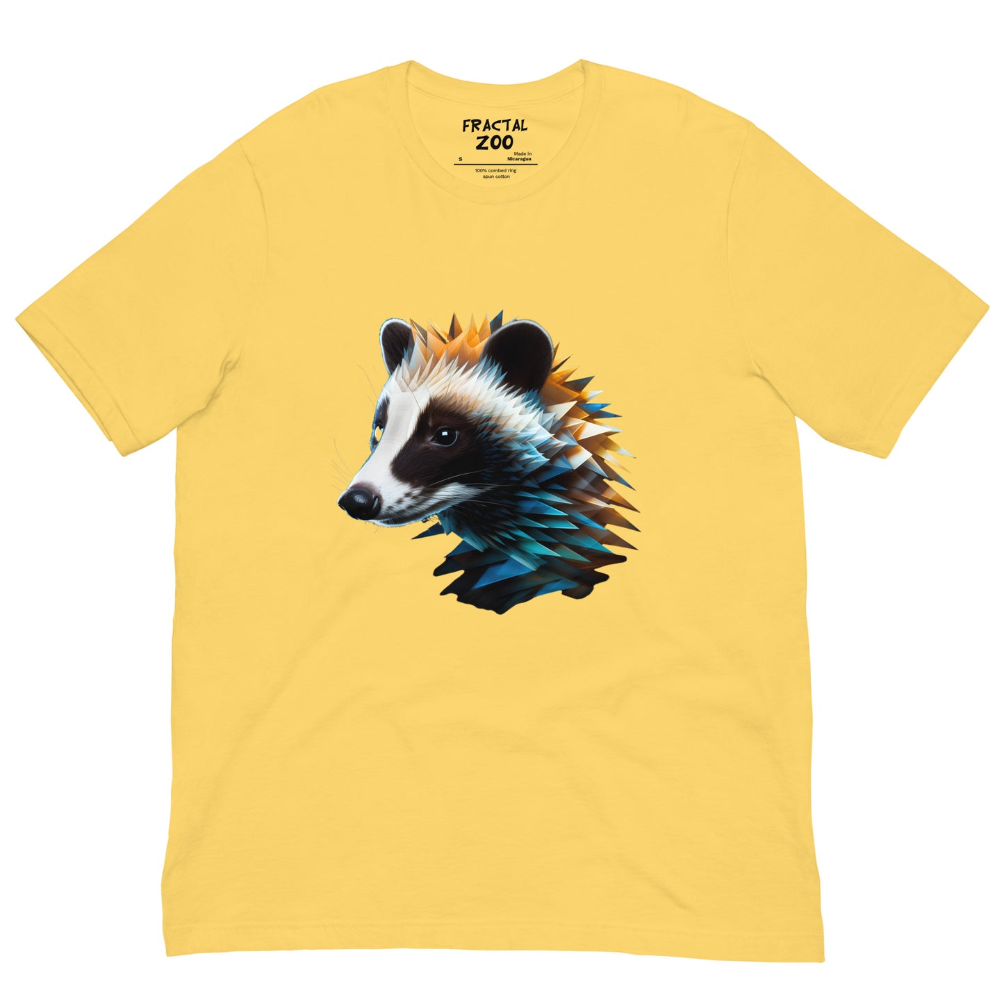 Discover Nature's Artistry with the Wild Geometry Badger Tee