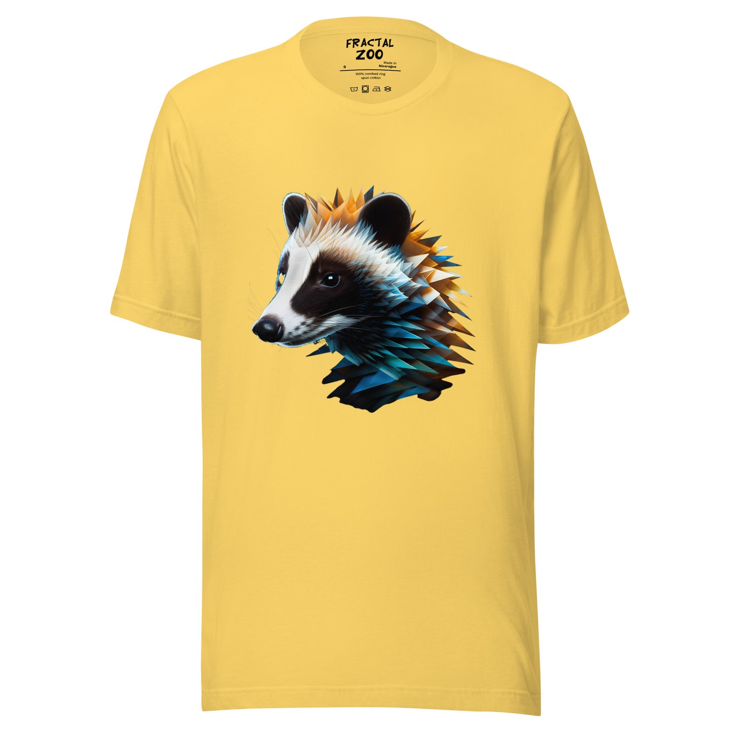 Discover Nature's Artistry with the Wild Geometry Badger Tee