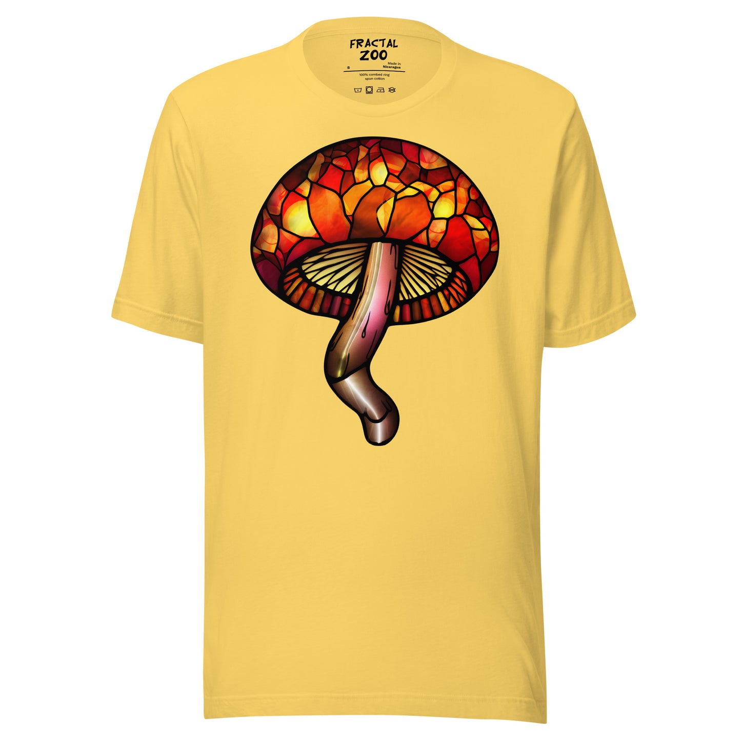 Stained-Glass Mushroom Unisex t-shirt | Celebrate Creativity and Nature