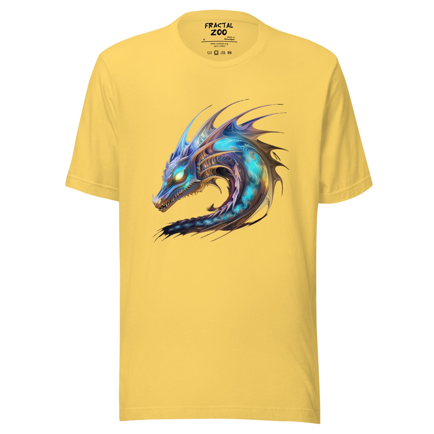 Dragon's Essence T-Shirt where Fractal Art Meets Mythical Legends