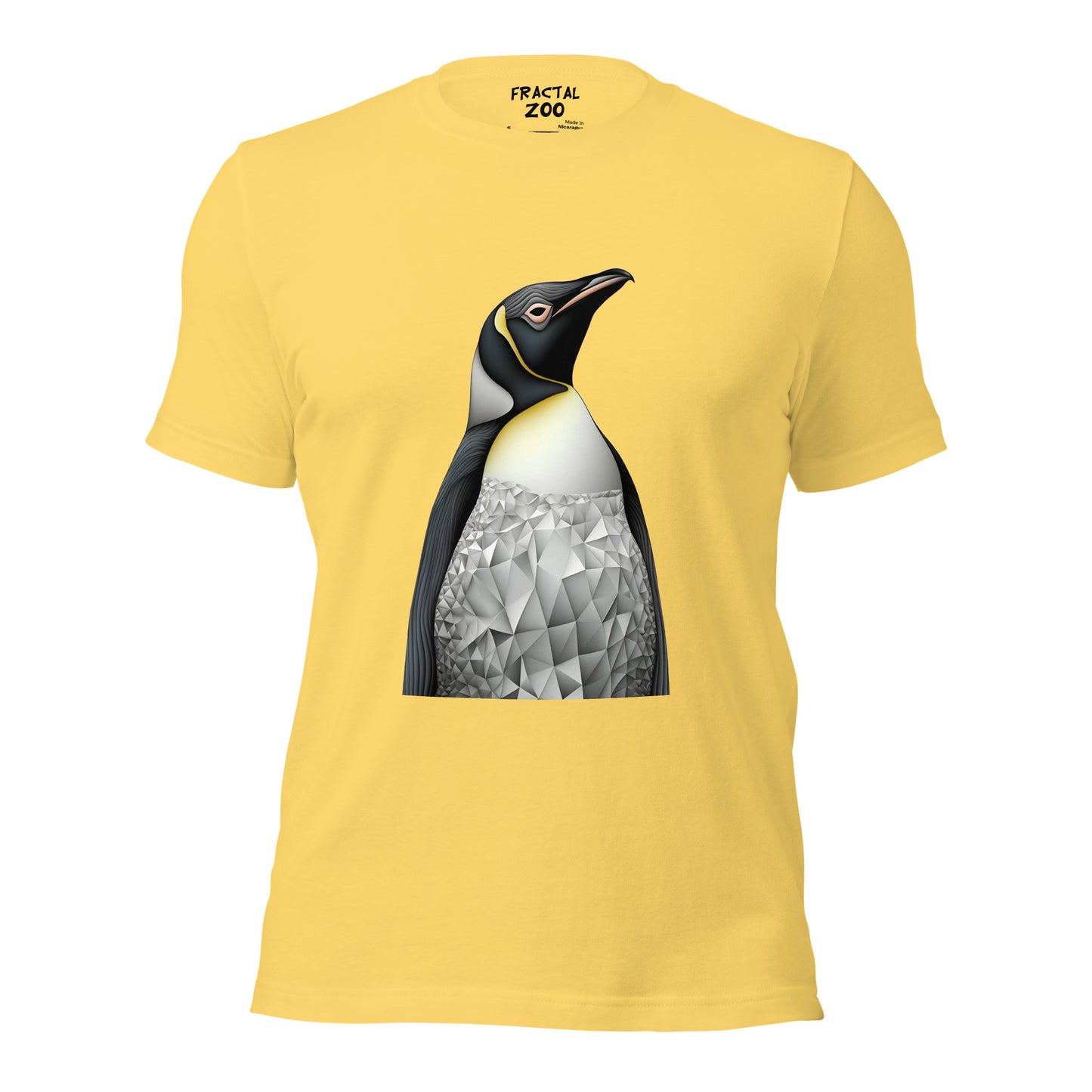 Penguin Fractal Reverie Unisex t-shirt | Artistic Precision and Antarctic Delight