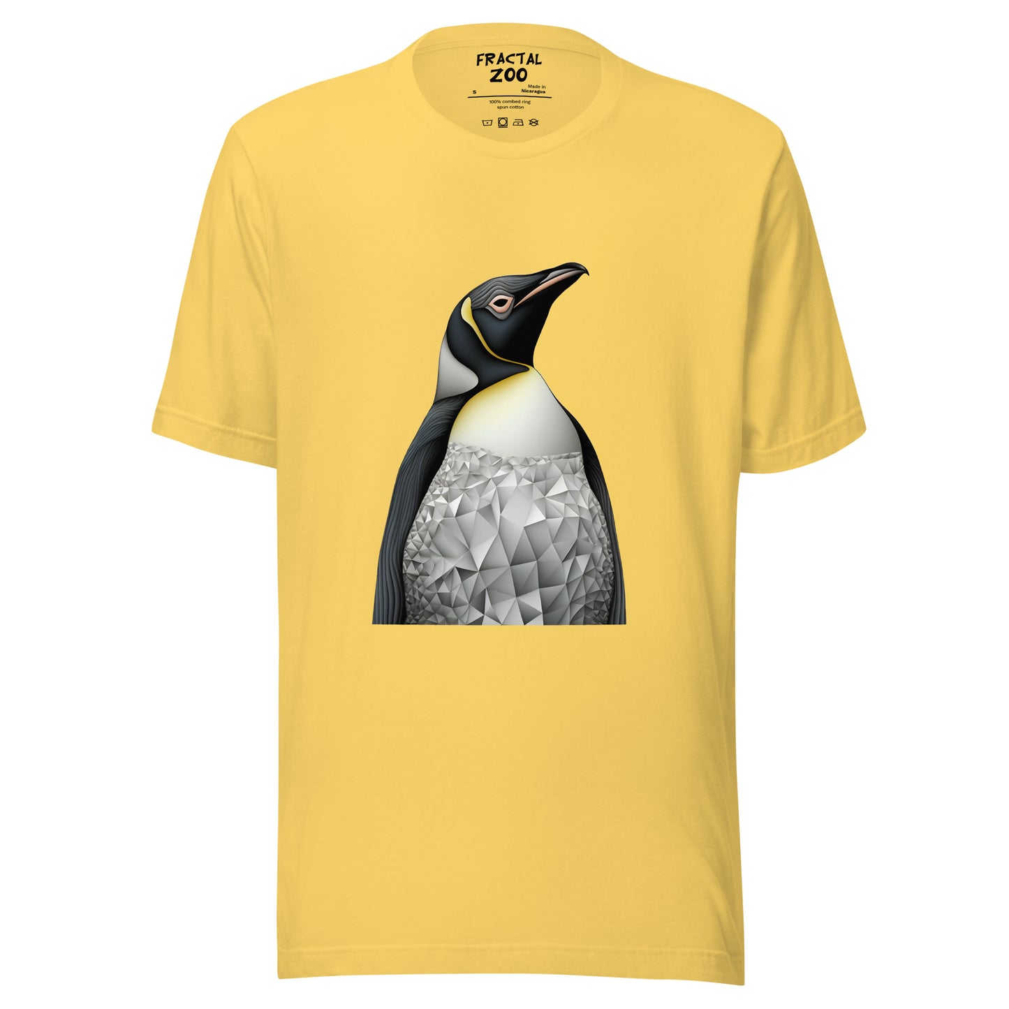 Penguin Fractal Reverie Unisex t-shirt | Artistic Precision and Antarctic Delight