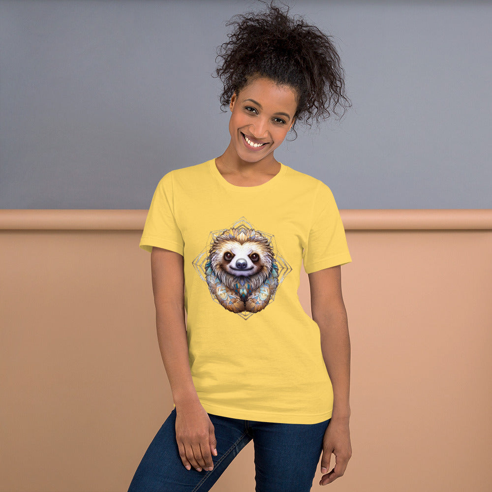 Slothful Serenity Unisex t-shirt | Slow Down with Art and Nature