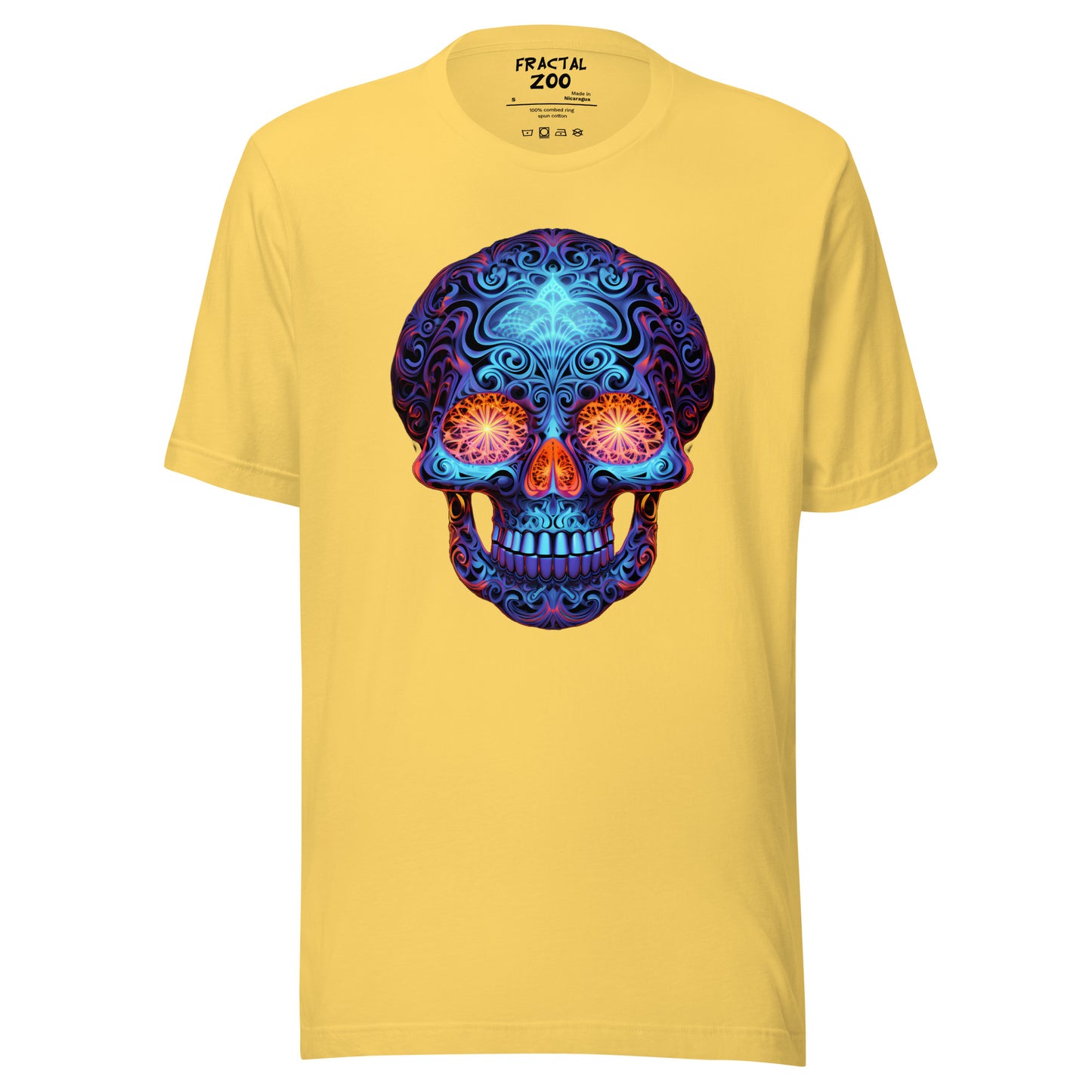 Sapphire Gaze Skull Unisex t-shirt | Comfy and visually captivating feel