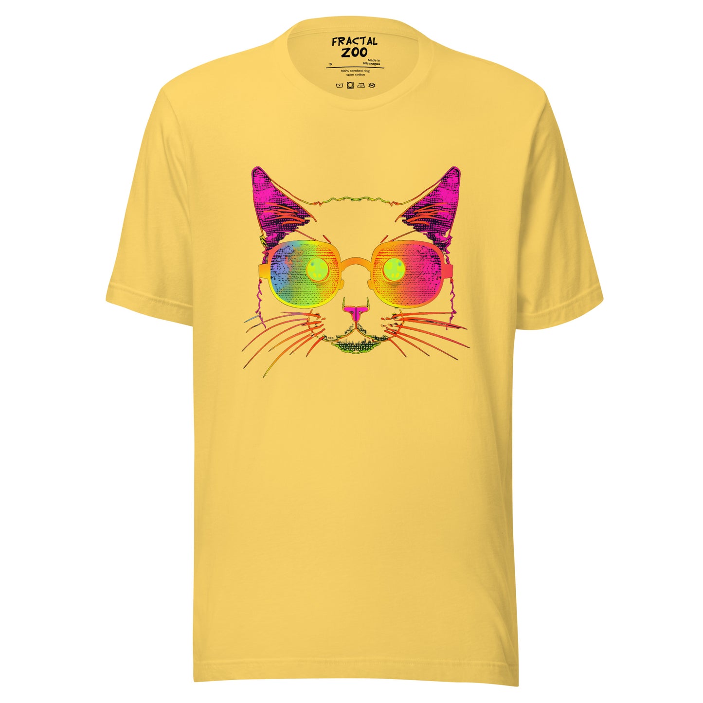 Rave in Style with Neon Kitty Spectacles Unisex T-Shirt | Neon Kitty Music Festival Vibes Tee