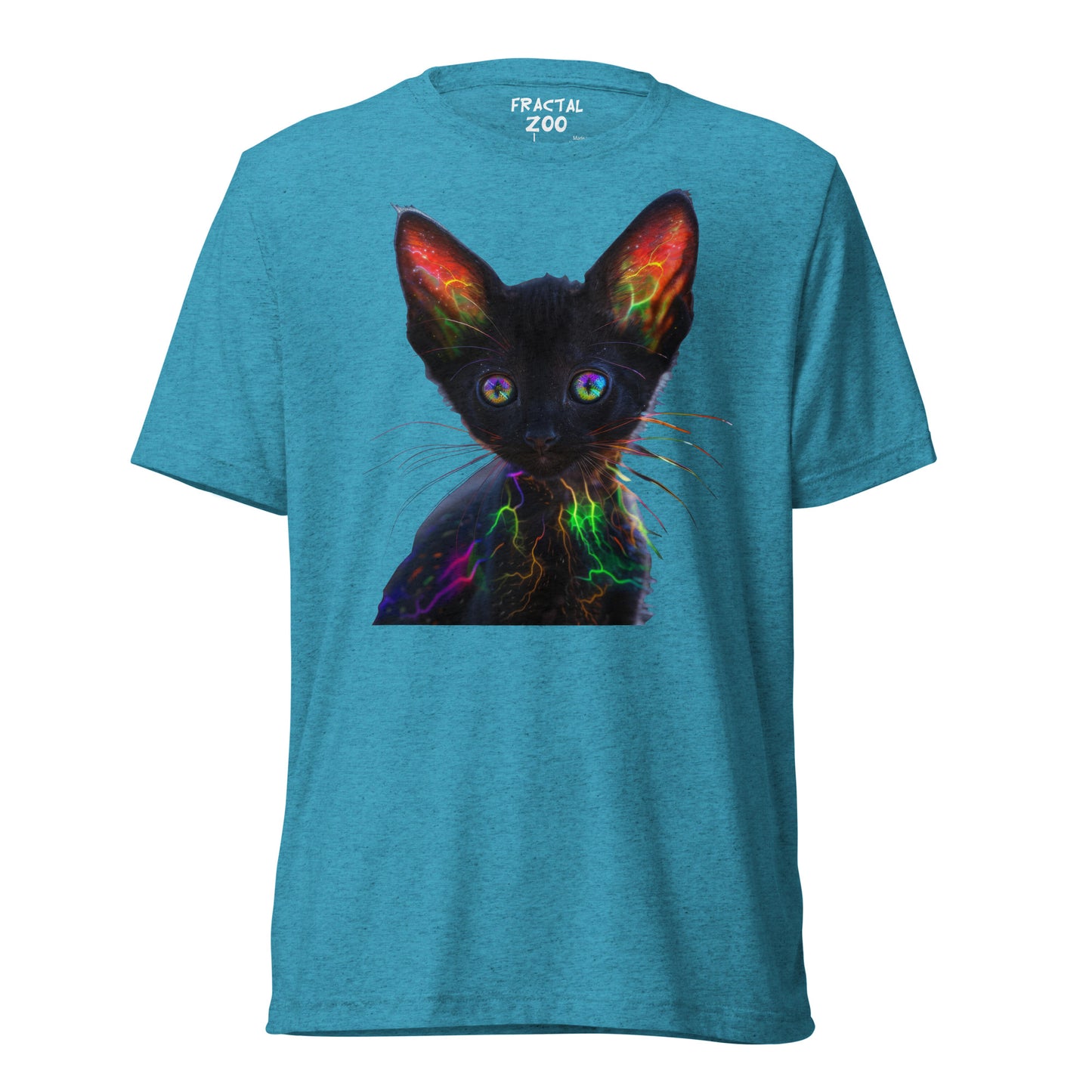 Neon Whiskers - Electric Kitten Party T-Shirt