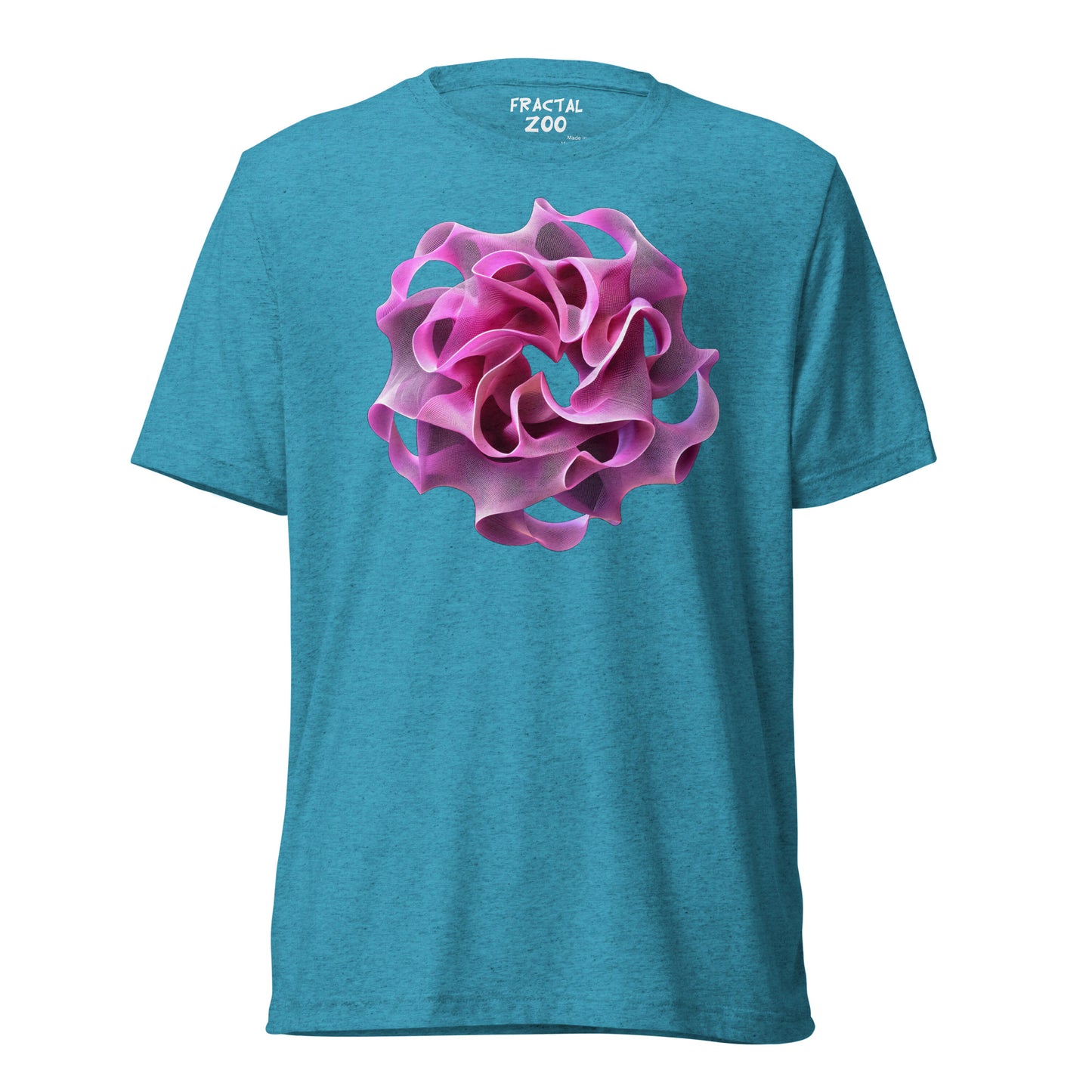 Rose Torus Elegance - Fractal Flower T-Shirt for Art and Science Enthusiasts