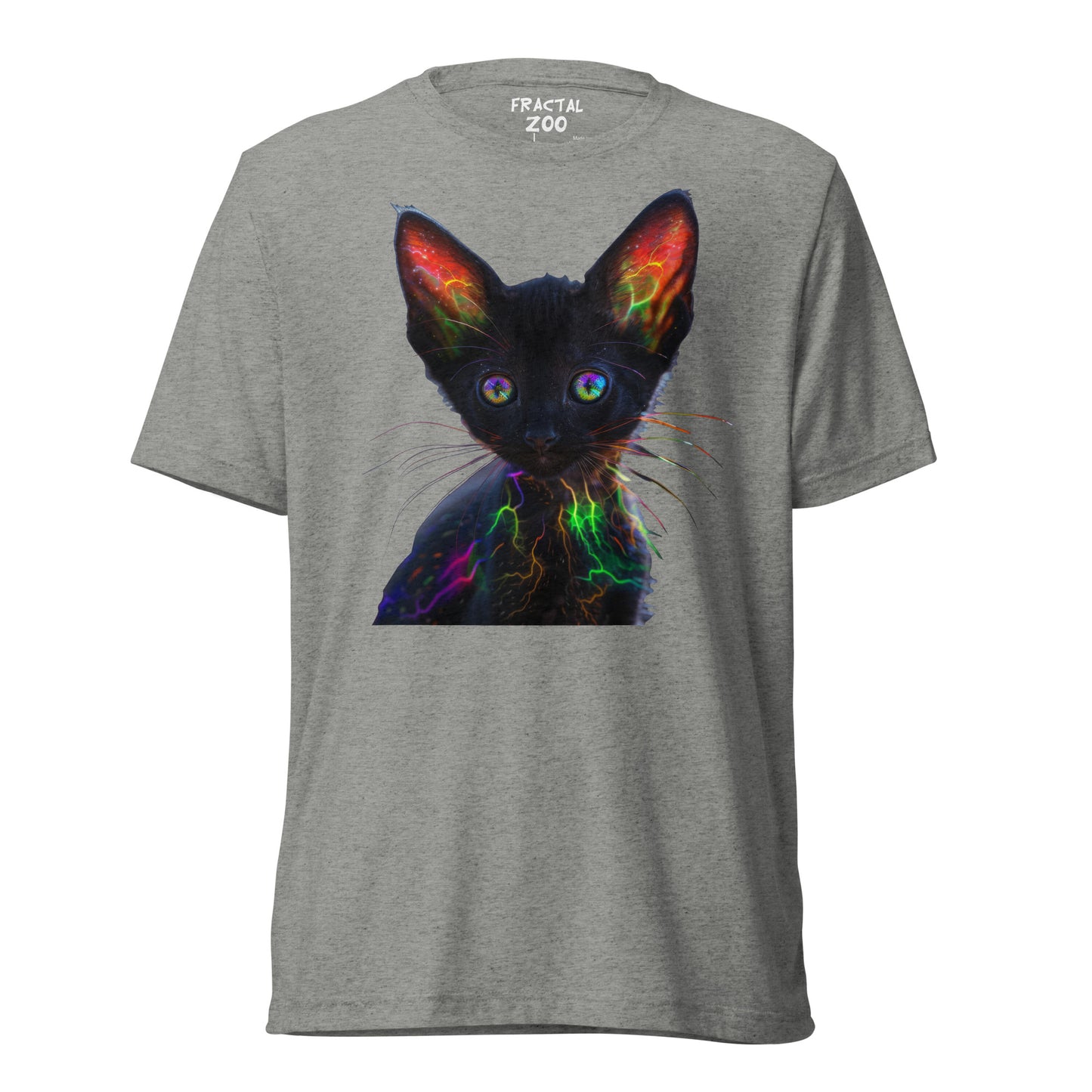 Neon Whiskers - Electric Kitten Party T-Shirt