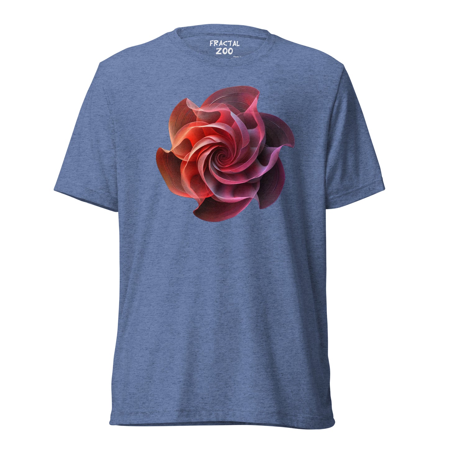 Infinite Bloom - Fractal Flower T-Shirt for Nature and Math Lovers