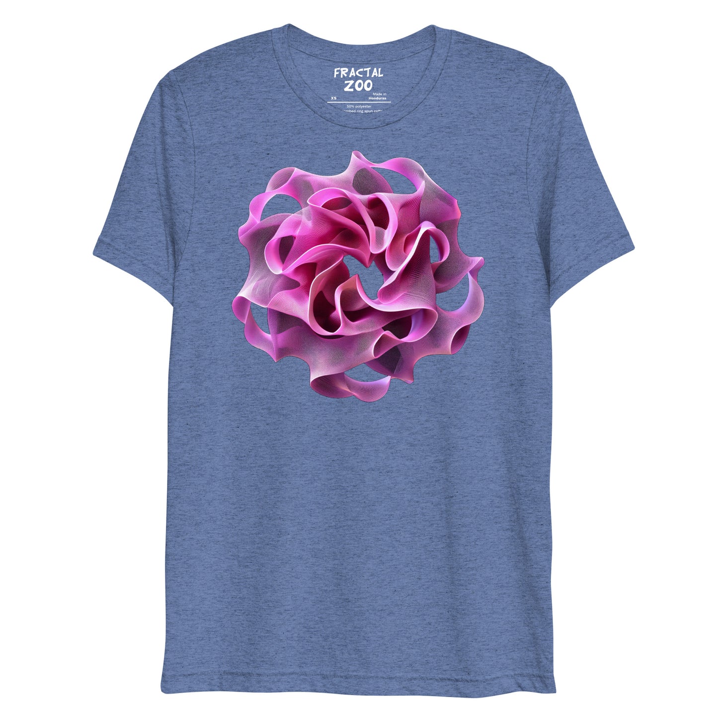 Rose Torus Elegance - Fractal Flower T-Shirt for Art and Science Enthusiasts