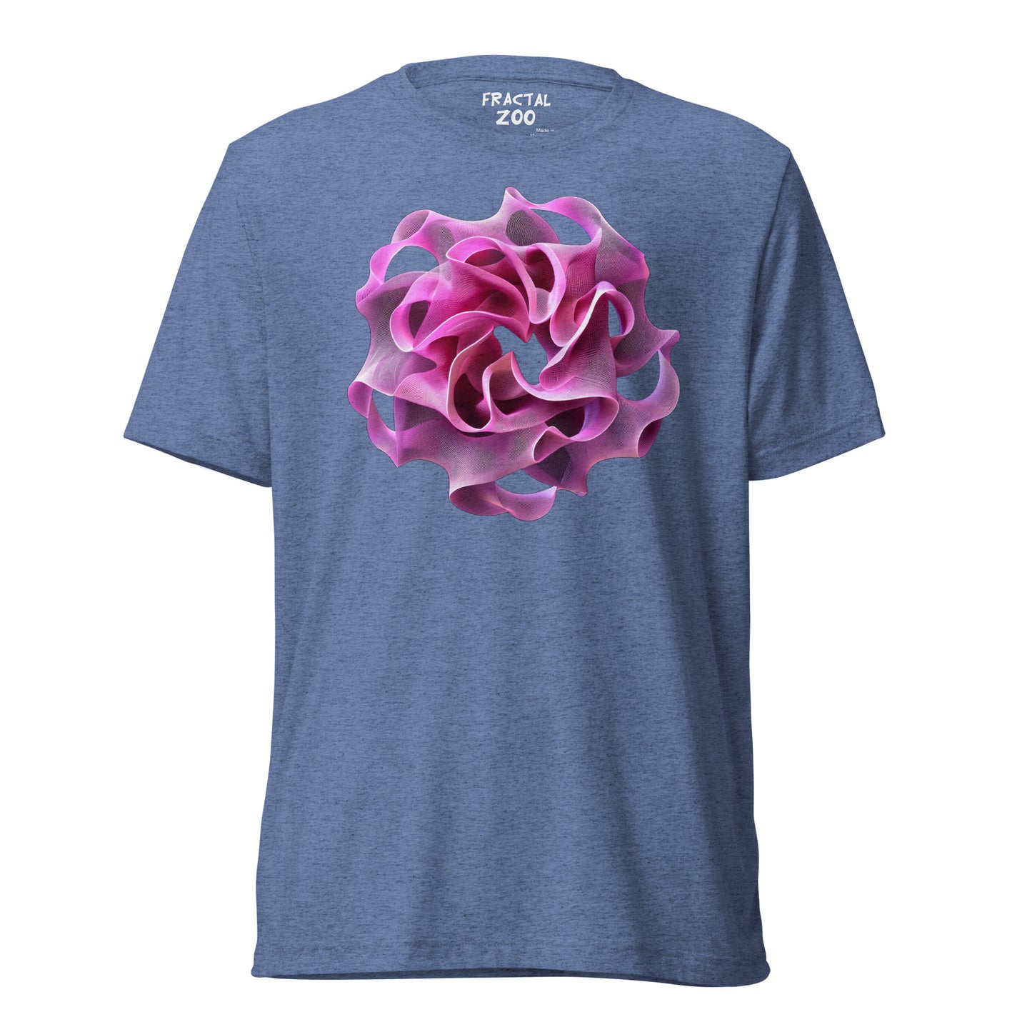 Rose Torus Elegance - Fractal Flower T-Shirt for Art and Science Enthusiasts