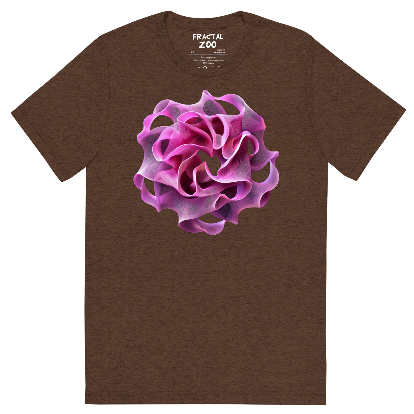 Rose Torus Elegance - Fractal Flower T-Shirt for Art and Science Enthusiasts