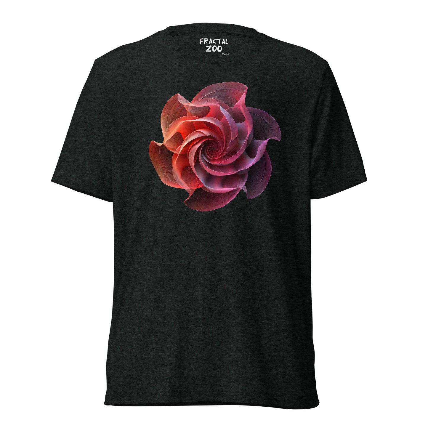 Infinite Bloom - Fractal Flower T-Shirt for Nature and Math Lovers