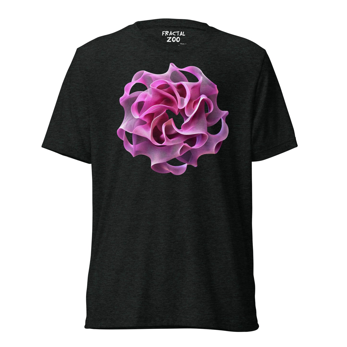 Rose Torus Elegance - Fractal Flower T-Shirt for Art and Science Enthusiasts