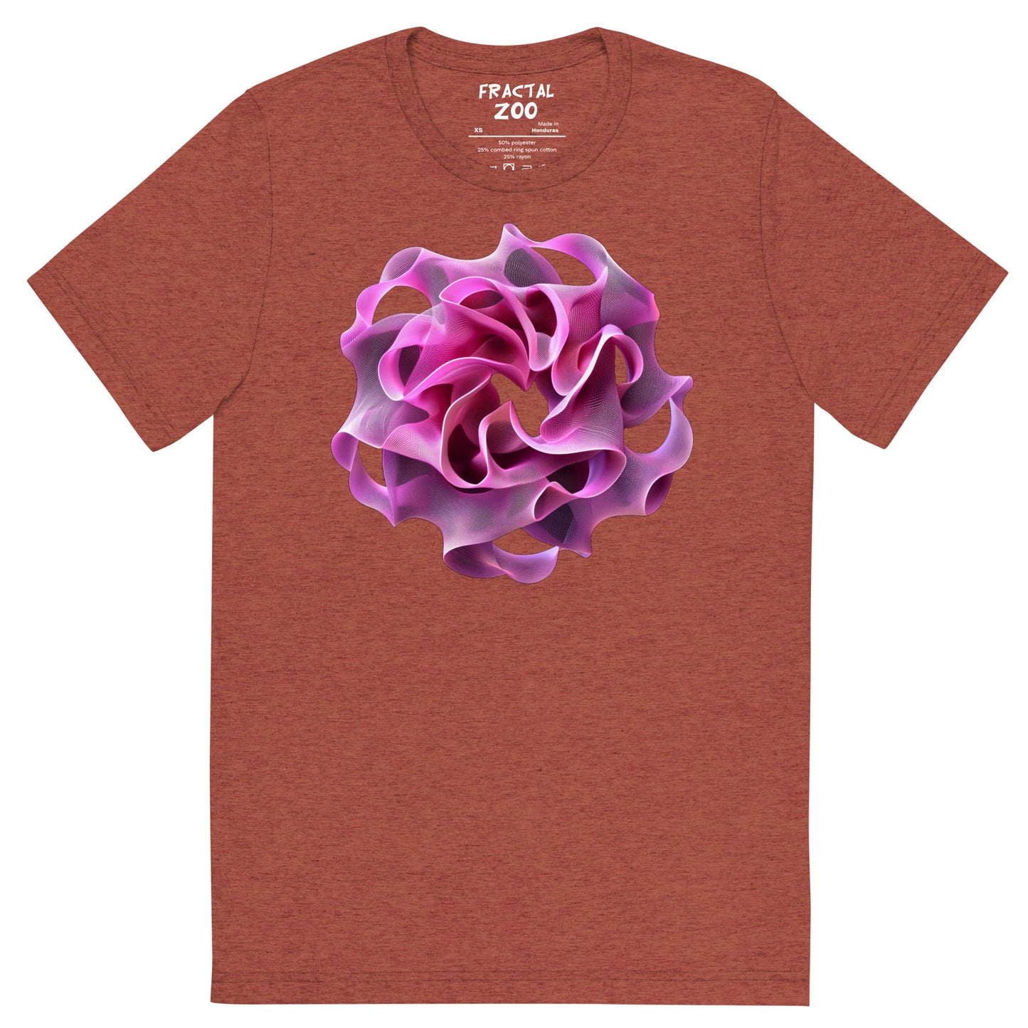 Rose Torus Elegance - Fractal Flower T-Shirt for Art and Science Enthusiasts