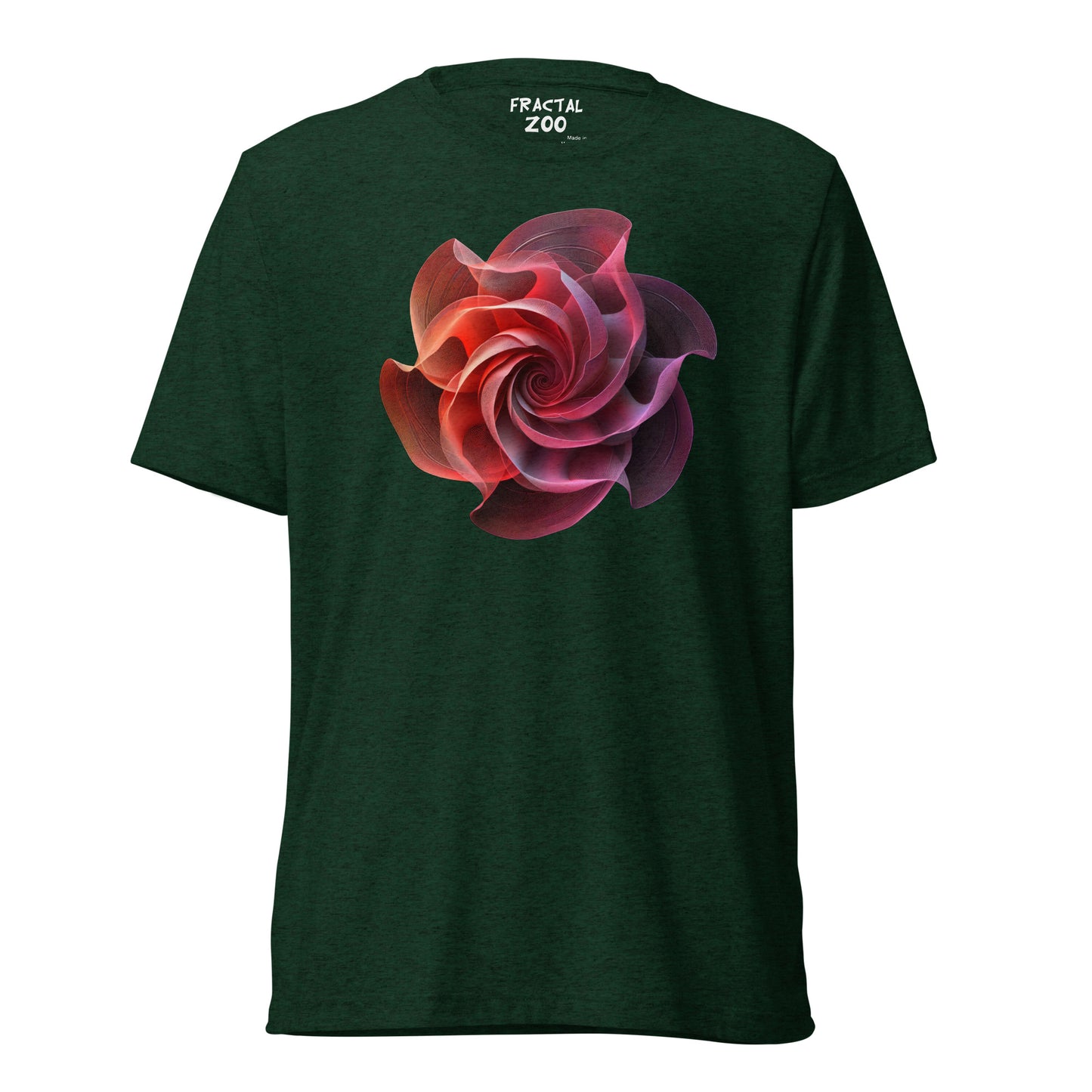 Infinite Bloom - Fractal Flower T-Shirt for Nature and Math Lovers