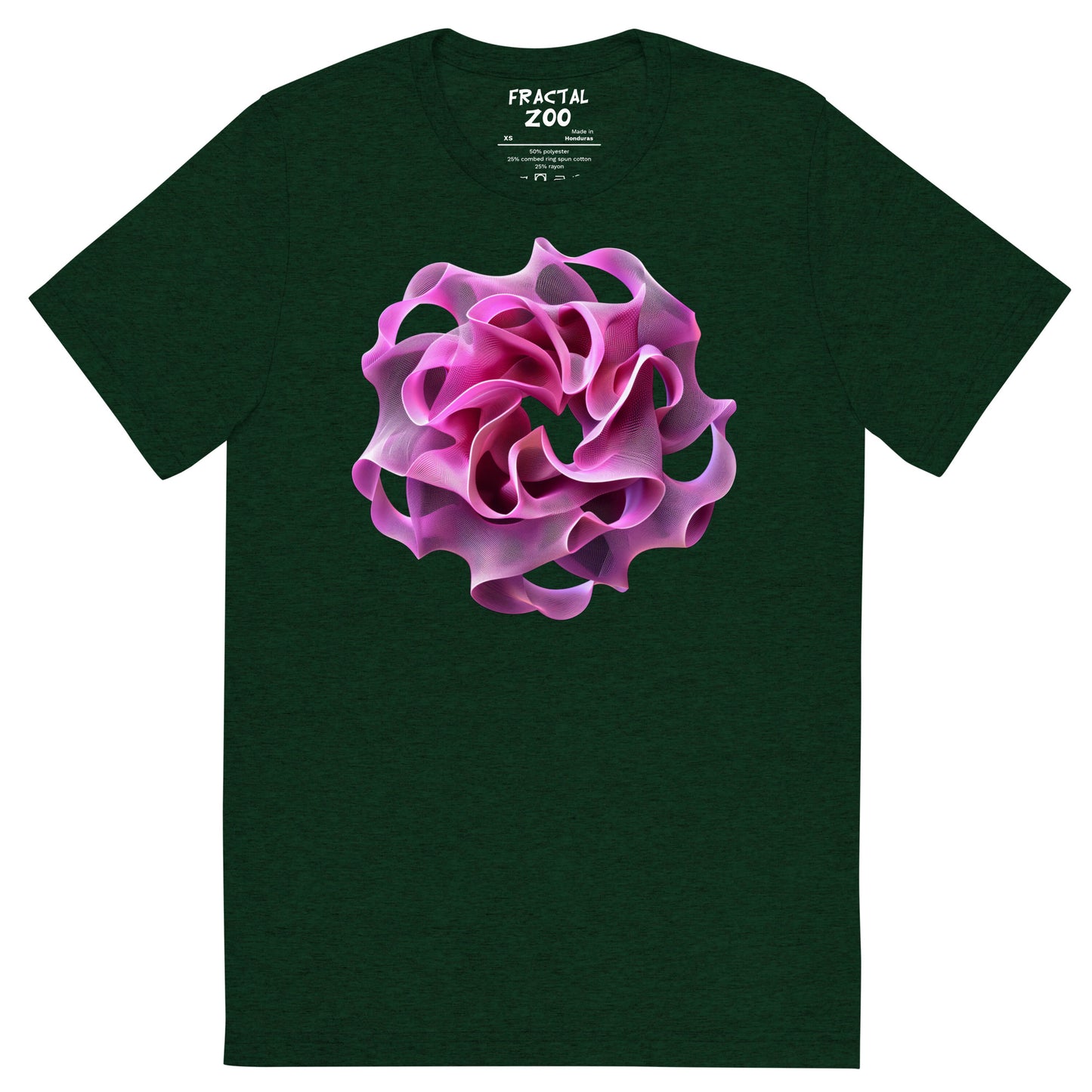 Rose Torus Elegance - Fractal Flower T-Shirt for Art and Science Enthusiasts