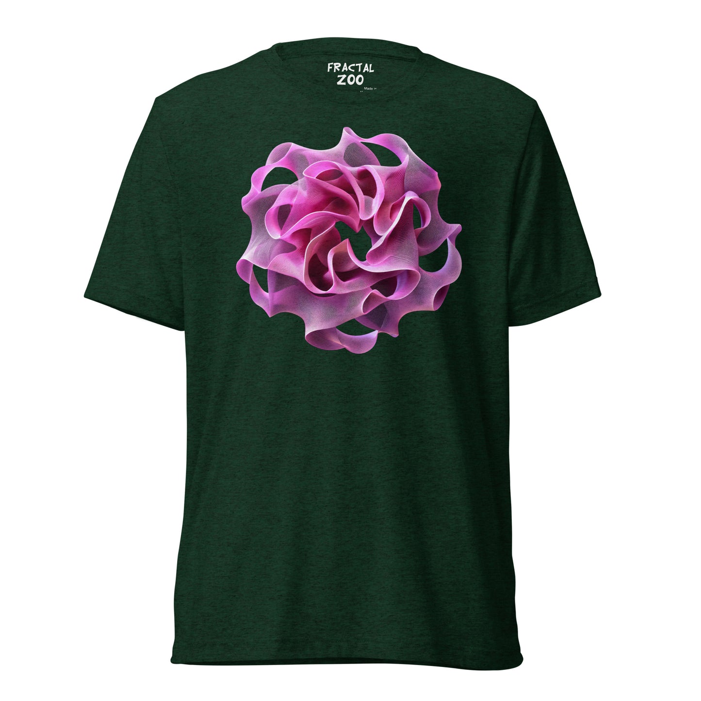 Rose Torus Elegance - Fractal Flower T-Shirt for Art and Science Enthusiasts