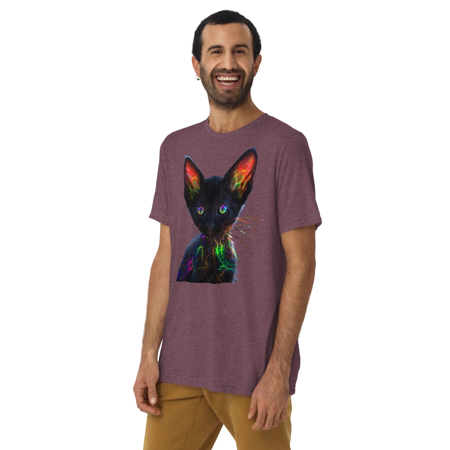 Neon Whiskers - Electric Kitten Party T-Shirt